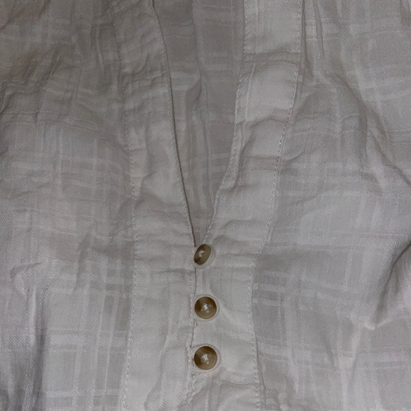 Brand New PILCRO CROPPED HENLEY BLOUSE - Picture 10 of 13